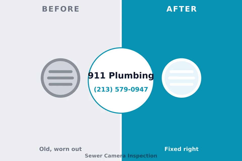 Before and after: plumbing repair Bradford Woods, PA